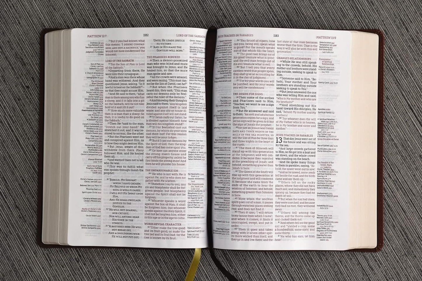 Nasb, Thompson Chain-Reference Bible, Leathersoft, Brown, 1995 Text, Red Letter, Comfort Print, (Hardcover)