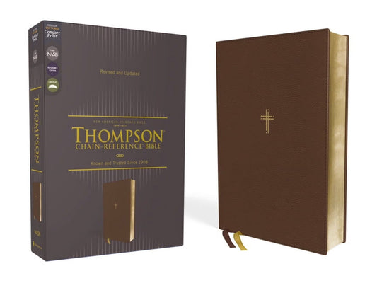 Nasb, Thompson Chain-Reference Bible, Leathersoft, Brown, 1995 Text, Red Letter, Comfort Print, (Hardcover)